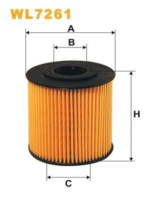 WIX FILTERS Filtre à huile WL7261 Volvo 940 Filtre d'huile WIX FILTERS WL7261