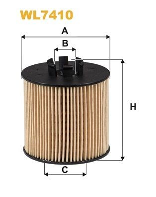 WIX FILTERS Filtro de óleo WL7410 WIX FILTERS Filtro de óleo AUDI WL7410