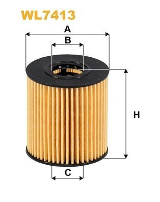 Filtro olio WIX FILTERS WL7413 WIX FILTERS WL7413 Filtro olio motore Land Rover DEFENDER 2010