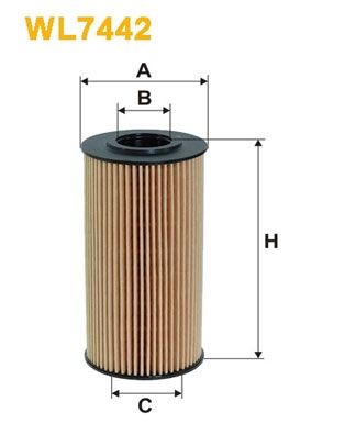 WIX FILTERS Oliefilter WL7442 Oliefilter WIX FILTERS K2700 WL7442 goedkoop