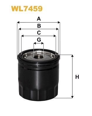 WIX FILTERS Ölfilter WL7459 Motorölfilter WIX FILTERS Volvo V50 WL7459