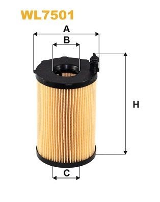 WIX FILTERS Oliefilter WL7501 Motorolie filter WIX FILTERS Audi A5 WL7501
