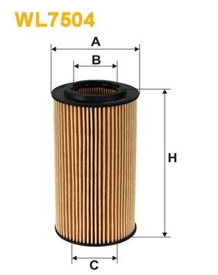 WIX FILTERS Oliefilter WL7504 Oliefilter WIX FILTERS Audi A5 WL7504