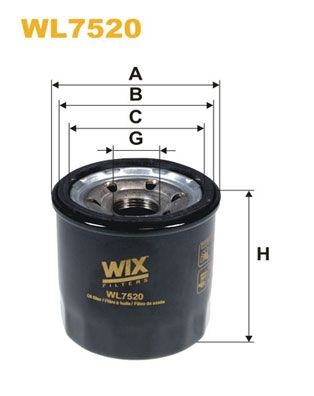 WIX FILTERS Filtro olio WL7520 WL7520 Filtro olio WIX FILTERS KIA K2700 costo