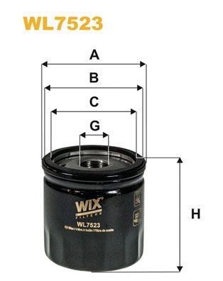 WIX FILTERS Oliefilter WL7523 Motoroliefilter WIX FILTERS C5 WL7523 goedkoop