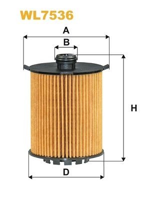 WIX FILTERS Filtro olio WL7536 WIX FILTERS WL7536 Filtro olio Volvo XC40 536 originale prezzo