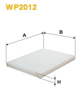 WIX FILTERS Filtrs, Salona telpas gaiss WP2012 Salona filtrs WIX FILTERS Hyundai COUPE WP2012