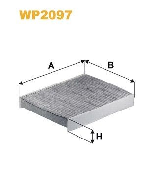 WIX FILTERS Filtrs, Salona telpas gaiss WP2097 WP2097 Salona gaisa filtrs WIX FILTERS VOLVO V50