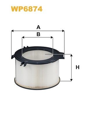 WIX FILTERS Filter, salongiõhk WP6874 WIX FILTERS Salongifilter Volkswagen WP6874