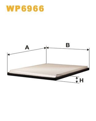 WIX FILTERS Innenraumfilter WP6966 WP6966 WIX FILTERS RENAULT Innenraumfilter gegen Feinstaub und mit Aktivkohle