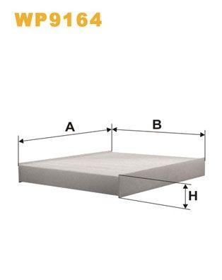 WIX FILTERS Kupefilter WP9164 Pollenfilter WIX FILTERS Ford MONDEO WP9164