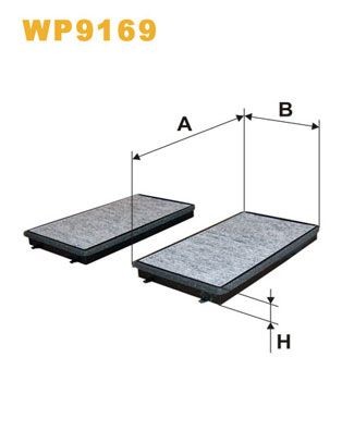 WIX FILTERS Φίλτρο, αέρας εσωτερικού χώρου WP9169 WIX FILTERS Φίλτρο αέρα εσωτερικού χώρου BMW WP9169