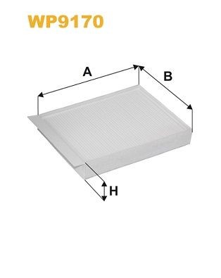 WIX FILTERS Filtrs, Salona telpas gaiss WP9170 WP9170 Salona gaisa filtrs WIX FILTERS HYUNDAI COUPE