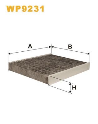 WIX FILTERS Φίλτρο, αέρας εσωτερικού χώρου WP9231 WP9231 Φίλτρο καμπίνας WIX FILTERS VOLVO V60