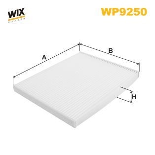 WIX FILTERS Suodatin, sisäilma WP9250 WIX FILTERS Sisäilmansuodatin PEUGEOT WP9250