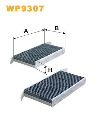 WIX FILTERS Suodatin, sisäilma WP9307 Renault Laguna 3 Coupe raitisilmasuodatin WIX FILTERS WP9307