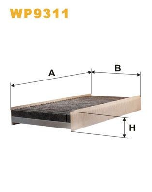 WIX FILTERS Interieurfilter WP9311 WIX FILTERS Interieur-filter CITROËN WP9311