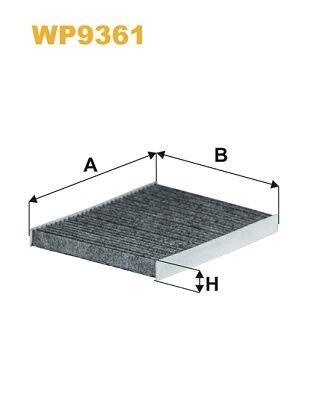 WIX FILTERS Kupéfilter WP9361 WP9361 WIX FILTERS kupéluftfilter FORD MONDEO