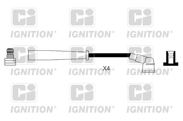 Jogo de cabos de ignição QUINTON HAZELL XC1232 QUINTON HAZELL XC1232 Cabo de vela KIA RIO 2000