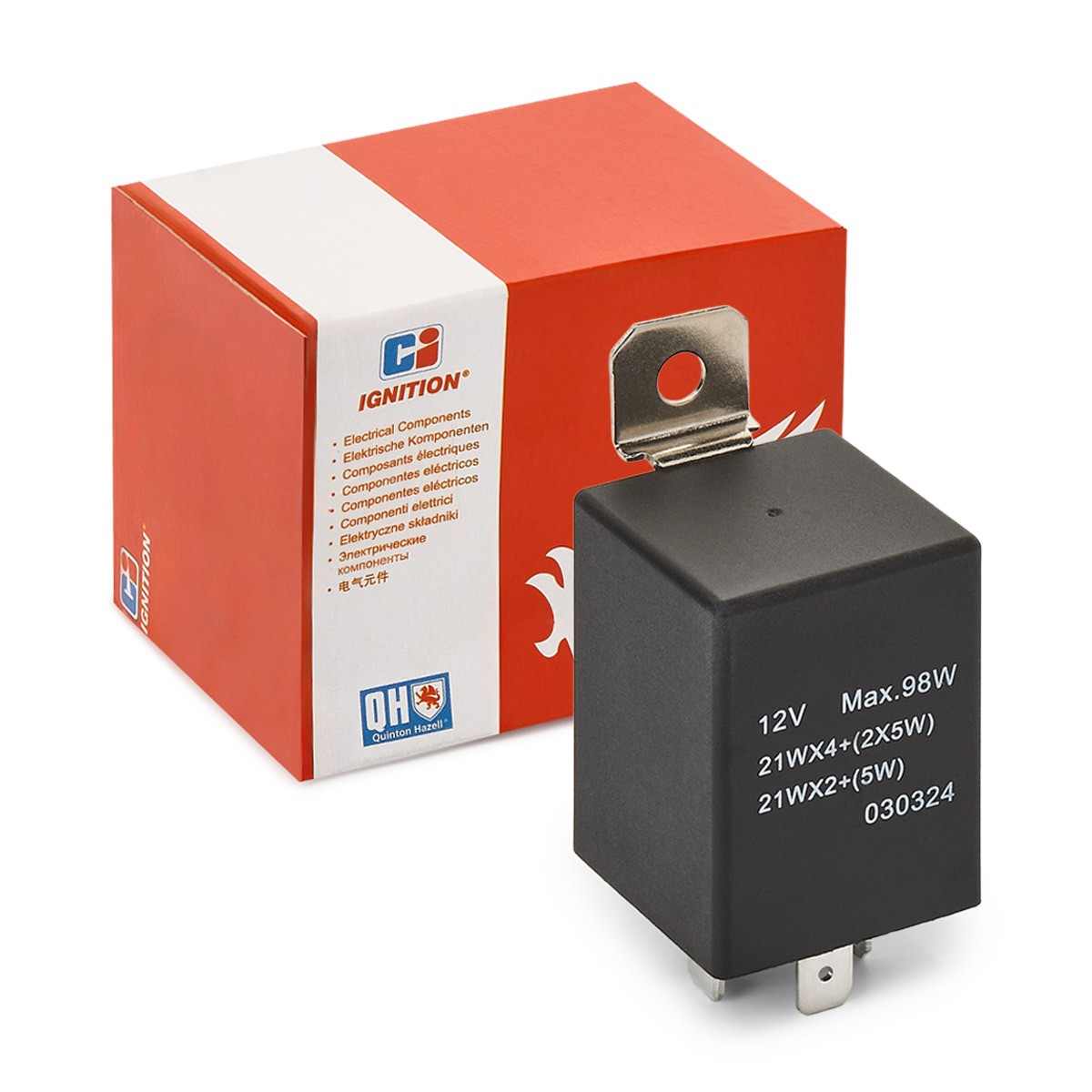 QUINTON HAZELL Indicator relay XFL102 QUINTON HAZELL XFL102 genuine TOYOTA Corolla VIII Saloon (E110) indicator relay price