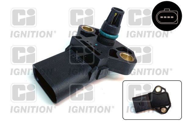 QUINTON HAZELL Sensor, pressão colector de admissão XMAP593 QUINTON HAZELL XMAP593 Sensor, pressão colector de admissão AUDI TT Coupe (8J3) 2.0 TFSI 203 cv 2008