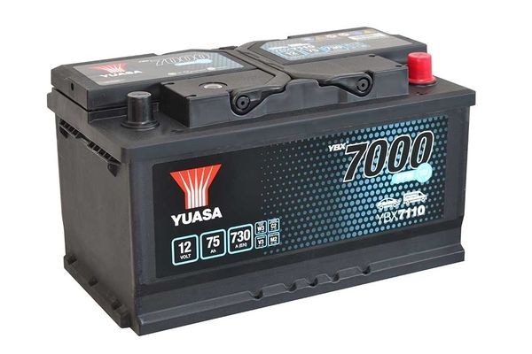 YUASA Starterbatteri YBX7110 YUASA YBX7110 Ford Kuga Mk1 Startbatteri originale pris
