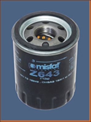 MISFAT Oljefilter Z643 Z643 Oljefilter LAND ROVER RANGE ROVER EVOQUE MISFAT