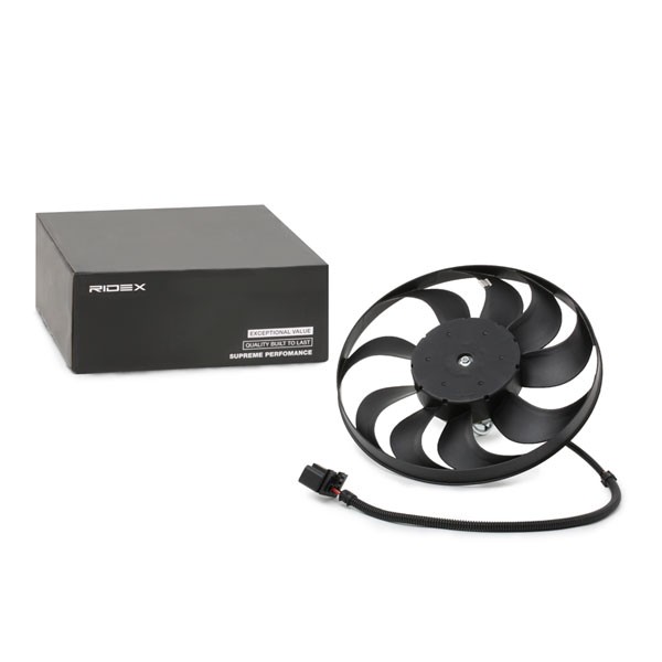 RIDEX Jäähdyttimen tuuletin 508R0075 508R0075 RIDEX Jäähdyttimen puhallin SKODA