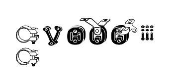 VEGAZ Σετ τοποθέτησης, σύστημα εξάτμ. AA-104 VEGAZ AA-104 Σετ τοποθέτησης, σύστημα εξάτμ. AUDI A6 C6 Allroad (4FH) 3.2 FSI quattro 255 PS 2007