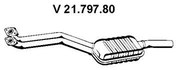 VEGAZ Främre ljuddämpare BS-251EBER Byta Främre ljuddämpare VOLVO 240 pris VEGAZ BS-251EBER