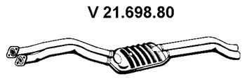 VEGAZ Front Silencer BS-319EBER VEGAZ BS-319EBER BMW E23 front silencer replacement