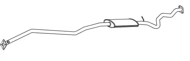 Marmitta centrale VEGAZ BS-378 VEGAZ BS-378 Scarico centrale BMW Serie 3 2008