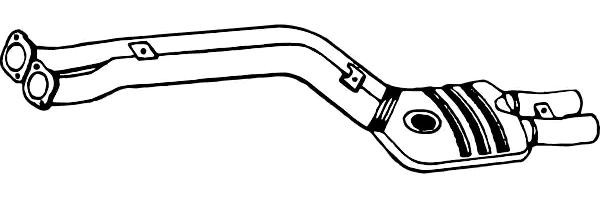 VEGAZ Front Silencer BS-415EBER VEGAZ BS-415EBER BMW E23 front silencer replacement