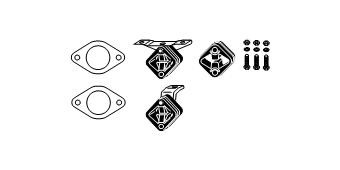 VEGAZ Exhaust mounting kit BA-123 VEGAZ BA-123 Exhaust mounting kit BMW 5 Saloon (G30, F90) 520 i 163 hp 2020