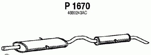 Middle- / End Silencer VEGAZ CHS-129 VEGAZ CHS-129 Chrysler GRAND VOYAGER 2012 Middle exhaust pipe price