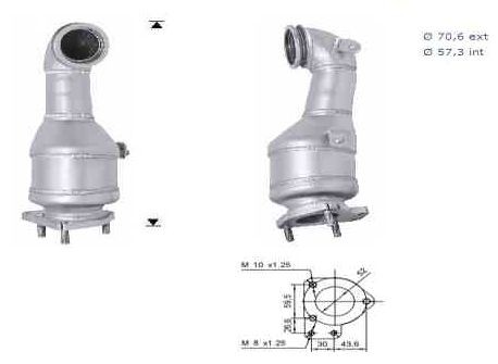 VEGAZ Catalytic converter CHK-946 VEGAZ CHK-946 Chevrolet Nubira Estate manifold catalytic converter replacement