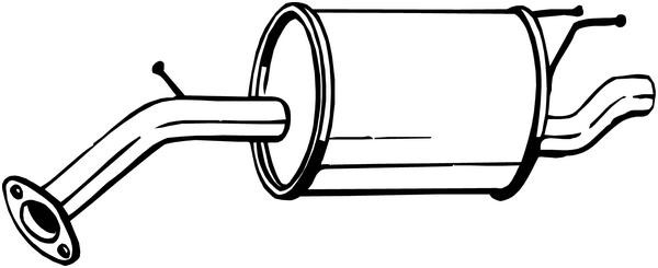 Bagpotte VEGAZ DAS-161 VEGAZ DAS-161 Bagerste lyddæmper CHEVROLET SPARK 2014