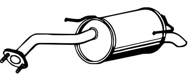 Bagpotte VEGAZ DS-302 VEGAZ DS-302: Lyddæmper udstødning Nissan MAXIMA 2015