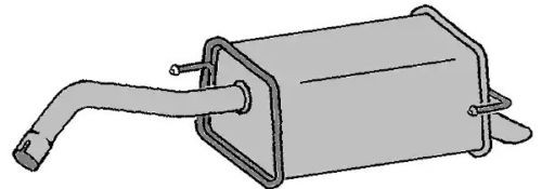 VEGAZ Bakre eksospotte DS-319 VEGAZ DS-319 Bakre eksospotte Cherry N10 billige