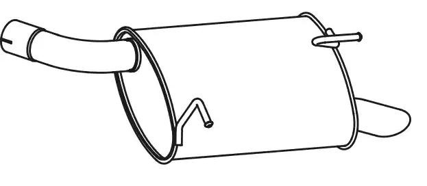 Πίσω σιλανσιέ VEGAZ DS-345 VEGAZ DS-345 Καζανάκι NISSAN X-TRAIL 2020