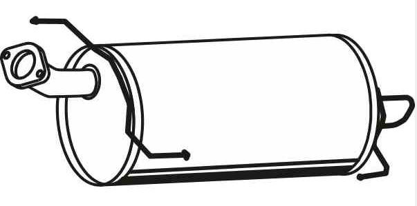 VEGAZ Silencieux arrière DS-366 VEGAZ DS-366 Silencieux Nissan Juke F15 prix