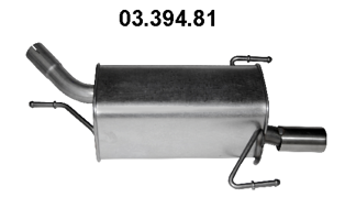 VEGAZ Mittenljuddämpare FTS-325EBER VEGAZ FTS-325EBER Mellan ljuddämpare Citroen Jumper 230 original