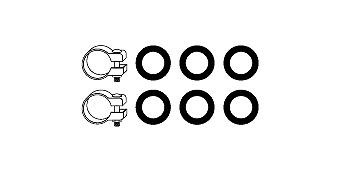 VEGAZ Kit montaggio, Imp. gas scarico FTA-128 VEGAZ FTA-128 Kit montaggio impianto gas scarico Peugeot 305 originali