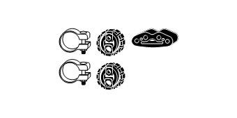 Exhaust mounting kit VEGAZ FTA-130 VEGAZ FTA-130 Fiat DOBLO 2001 Mounting kit exhaust system price