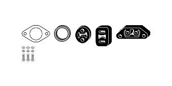 Exhaust mounting kit VEGAZ FTA-138 VEGAZ FTA-138 2003 ALFA ROMEO 147 exhaust mounting kit replacement