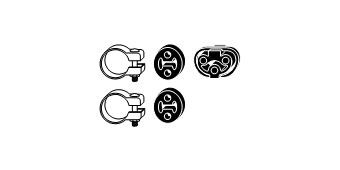 VEGAZ Montageset, uitlaatsysteem FTA-156 VEGAZ FTA-156 originele Montageset uitlaatsysteem NISSAN CABSTAR E prijs