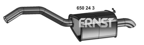 VEGAZ Takaäänenvaimentaja FS-611ERNS Ford Mondeo Mk4 takaäänenvaimennin VEGAZ FS-611ERNS