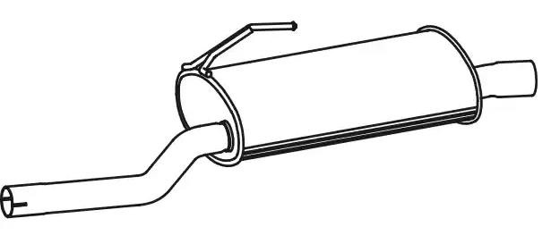 Koncový tlmič výfuku VEGAZ HOS-231 VEGAZ HOS-231 Zadný tlmič výfuku HONDA ACCORD 2019