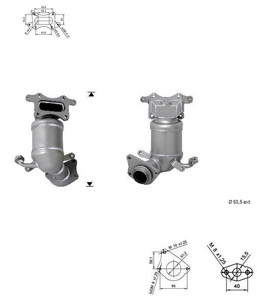 Catalytic converter VEGAZ HOK-973 VEGAZ HOK-973 Catalytic converter Honda JAZZ 2015