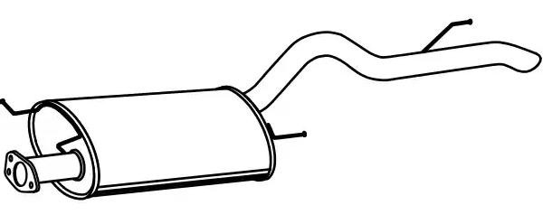 Bagpotte VEGAZ MIS-232 VEGAZ MIS-232: Lyddæmper udstødning Mitsubishi L 200 2020